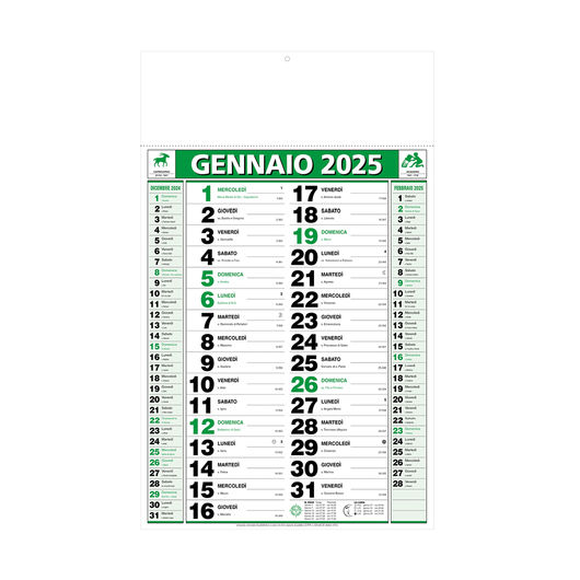 CALENDARIO VERDE - MODELLO SI